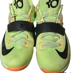 Nike KD VII 7 Easter Liquid Lime Viper‎ Green Black Glow Shoes Sz 7Y